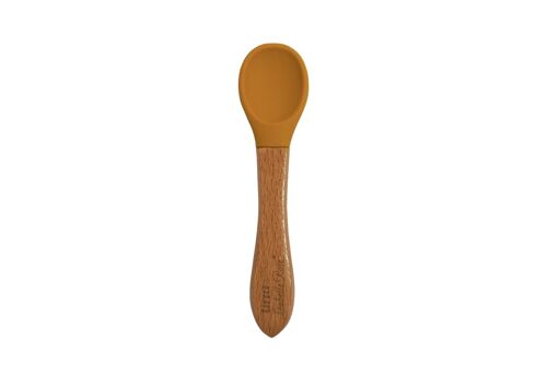 Silicone spoon yellow 14 cm Little Isabelle Rose