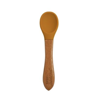 Silicone spoon yellow 14 cm Little Isabelle Rose