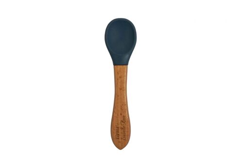 Silicone spoon dark blue 14 cm Little Isabelle Rose
