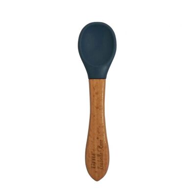 Silicone spoon dark blue 14 cm Little Isabelle Rose