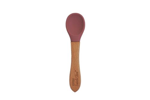 Silicone spoon dark pink 14 cm Little Isabelle Rose