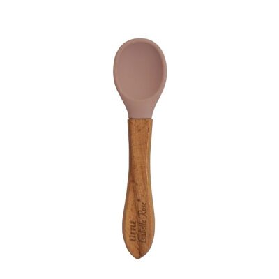 Silicone spoon beige 14 cm Little Isabelle Rose