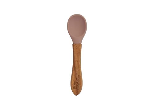 Silicone spoon pastel pink 14 cm Little Isabelle Rose