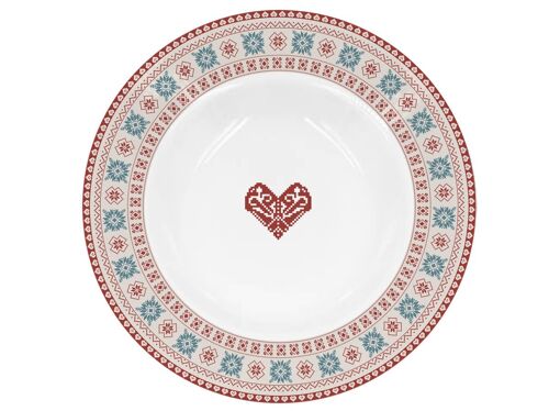 Porcelain soup plate Hygge Holidays 22 cm Isabelle Rose