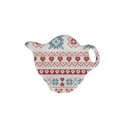 Porcelain tea bag holder Hygge Holidays Isabelle Rose