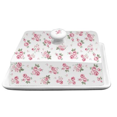 Mantequera de porcelana Lucy 18x13,5x8 cm Isabelle Rose