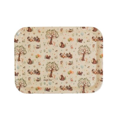 Melamine tray Forest Party 33x25 cm Isabelle Rose