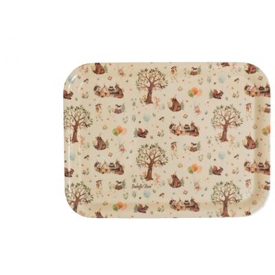Melamine tray Forest Party 33x25 cm Isabelle Rose