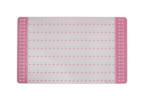 Printed mat Polka dots pink 45x75 cm Isabelle Rose