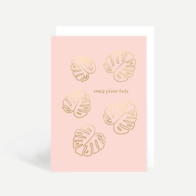 Crazy Plant Lady Greetings Card