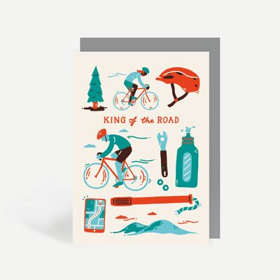 King Of The Road Greetings Card