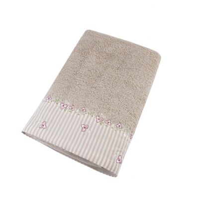Cotton towel Vintage beige 70x140 cm Isabelle Rose