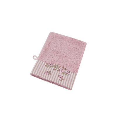 Badehandschuh aus Baumwolle Vintage Pink 16x21 cm Isabelle Rose