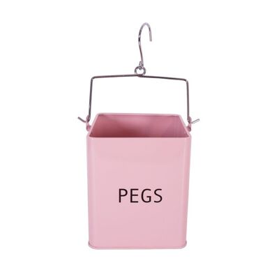 Pink pegs box 13,5x13,5x15,5 cm Isabelle Rose