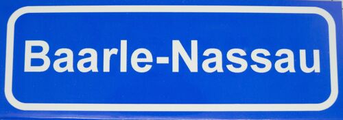Fridge Magnet Town sign Baarle-Nassau