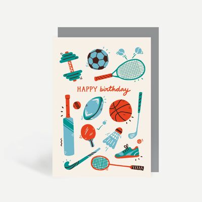 Happy Birthday Sports Greetings Card