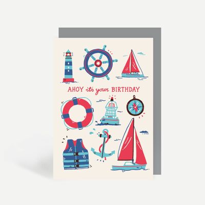 Ahoy It's Your Birthday Greetings Card