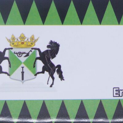 Kühlschrankmagnet Flagge mit Wappen Emmen