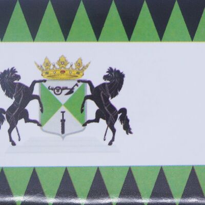 Kühlschrankmagnet Flagge mit Wappen Emmen