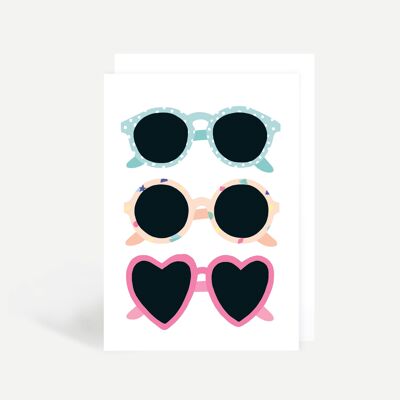 Sunglasses Greetings Card