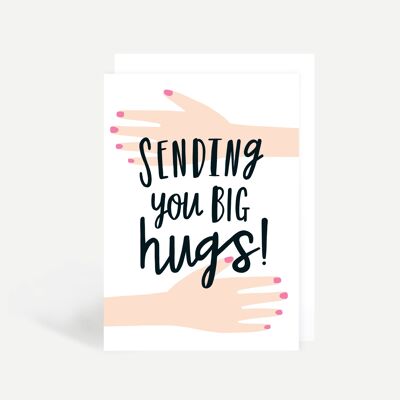 Sending Big Hugs Greetings Card