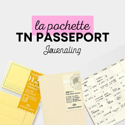 Traveler's Notebook - Pochette recharges passeport