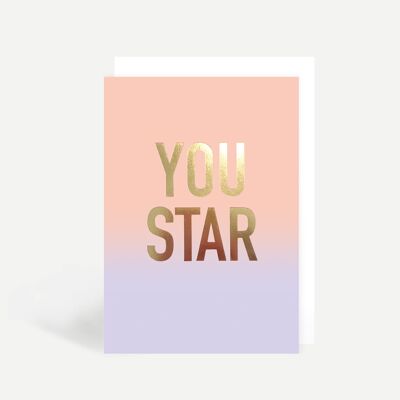 You Star Greetings Card