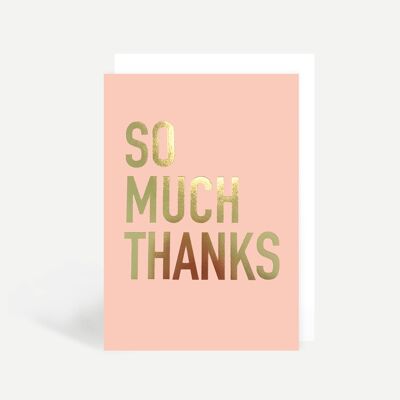 So Much Thanks Greetings Card