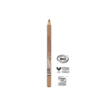 Eyebrow pencil certified organic and vegan brown