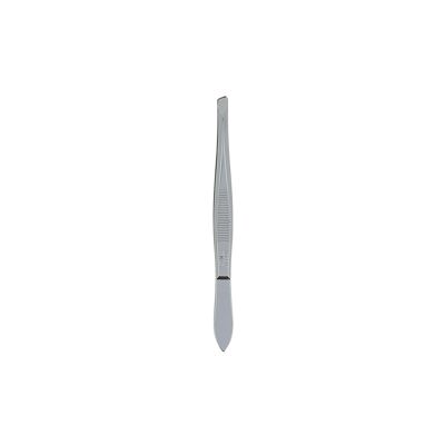 French tweezers with slanted jaws