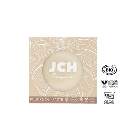 Compact powder certified organic and vegan clear