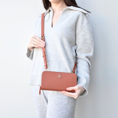 Tori Crossbody in Sweet Brown