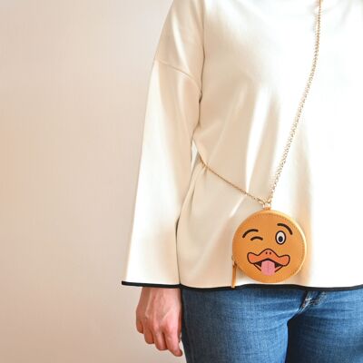 Bolso bandolera Ronda Winking Crazy en amarillo