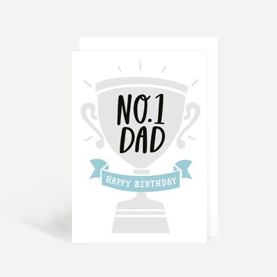 No.1 Dad Greetings Card