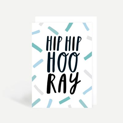 Hip Hip Hooray Greetings Card