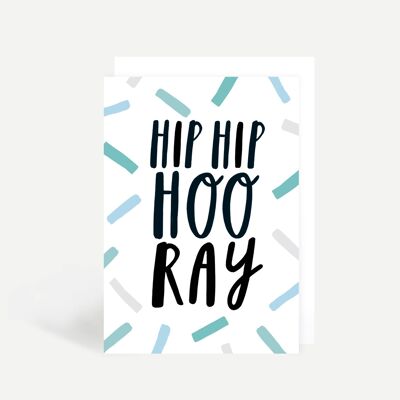 Hip Hip Hooray Greetings Card