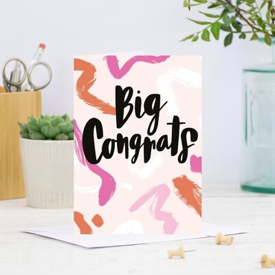 Big Congrats Greetings Card