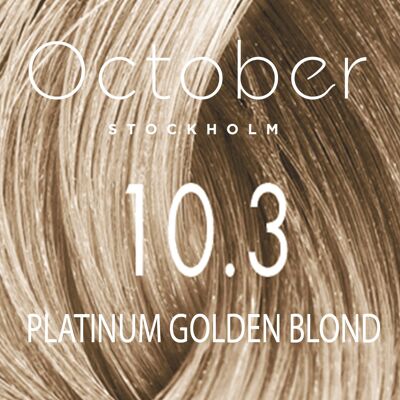 10.3 Platinum Golden Blond   ( size : 5 vol. (Toner))