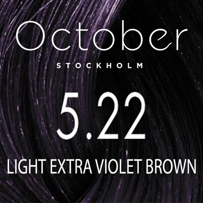5.22 Light Extra Violet Brown   ( size : 5 vol. (Toner))