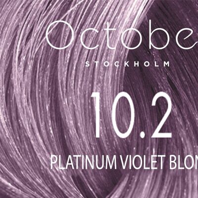 10.2 Platinum Violet Blond   ( size : 20.vol (Permanent hårfärg & Gråhårstäckning))