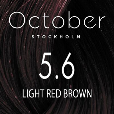 5.6 Light Red Brown   ( size : 20.vol (Permanent hårfärg & Gråhårstäckning))