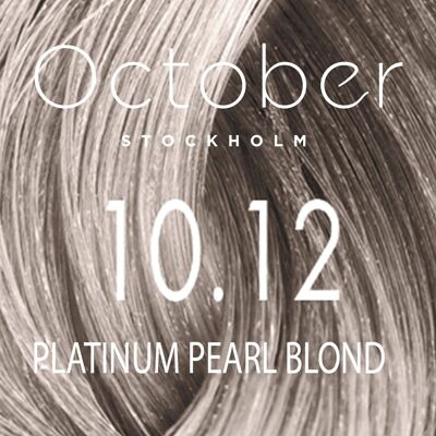 10.12 Platinum Pearl Blond   ( size : 20.vol (Permanent hårfärg & Gråhårstäckning))