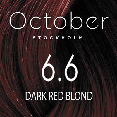 6.6 Dark Red Blond   ( size : 20.vol (Permanent hårfärg & Gråhårstäckning))