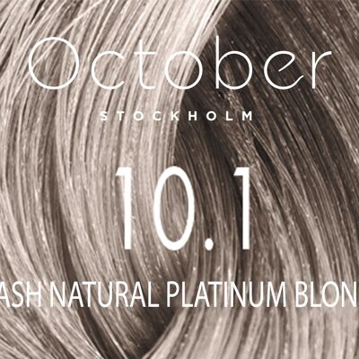 10.1 Ash Natural Platinum Blond   ( size : 20.vol (Permanent hårfärg & Gråhårstäckning))
