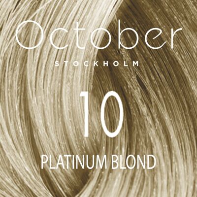 10 Platinum Blond   ( size : 20.vol (Permanent hårfärg & Gråhårstäckning))