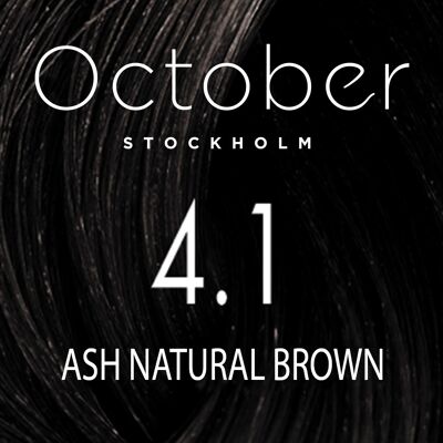4.1 Ash natural brown   ( size : 20.vol (Permanent hårfärg & Gråhårstäckning))