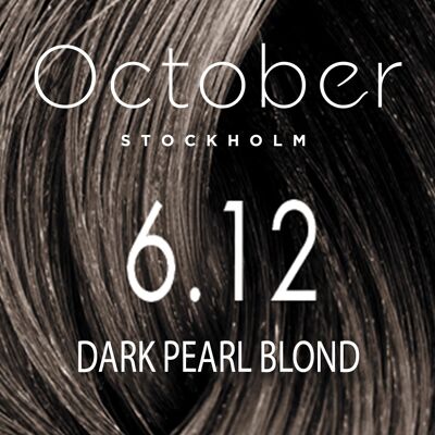 6.12 Dark pearl blond   ( size : 20.vol (Permanent hårfärg & Gråhårstäckning))