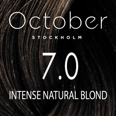7.0 Intense natural blond   ( size : 20.vol (Permanent hårfärg & Gråhårstäckning))