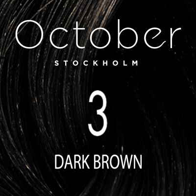 3 Dark Brown   ( size : 20.vol (Permanent hårfärg & Gråhårstäckning))