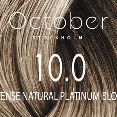 10.0 Intense Natural Platinum Blond   ( size : 20.vol (Permanent hårfärg & Gråhårstäckning))